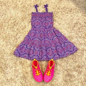 Summer girl outfit dress size 4 shoes size 12